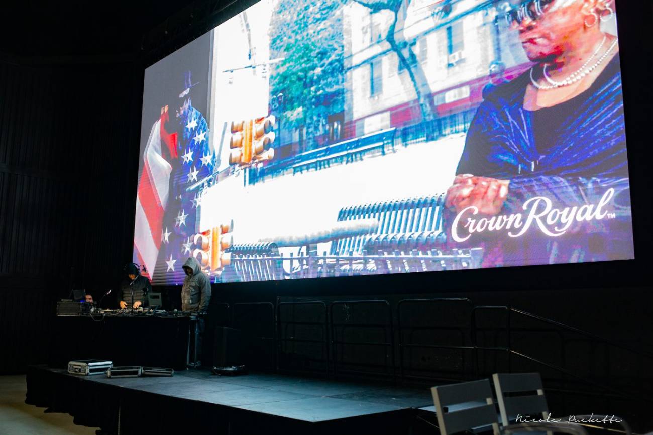 The Arena stage and LED screen