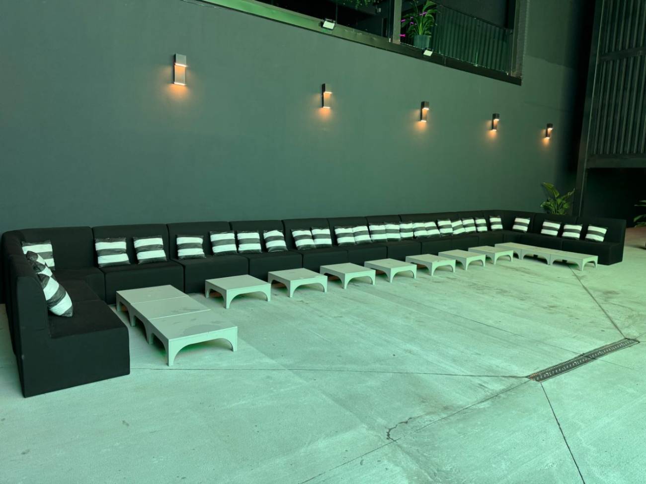 Rows of seating facing the Arena screen