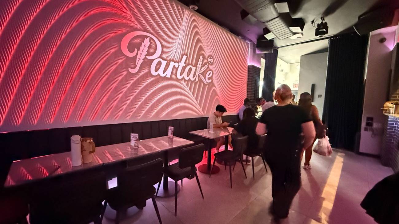 The main floor at Partake NYC configured for an event